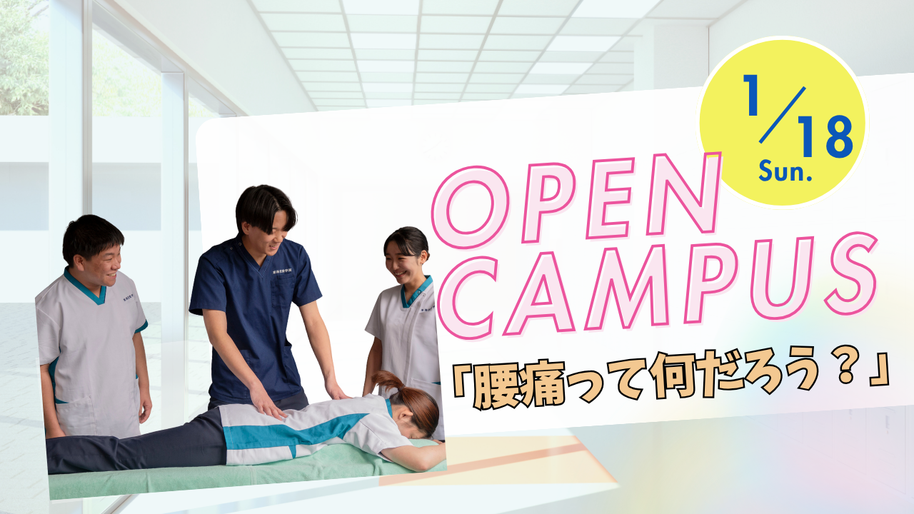 オープンキャンパス『腰痛って何だろう？（鍼灸マッサージ）』